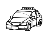 Dibujo de Un taxi