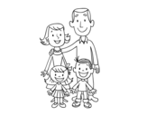 Dibujo de Una família