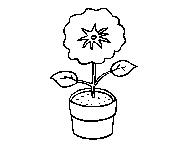 Dibuix de Una flor de primavera per Pintar on-line