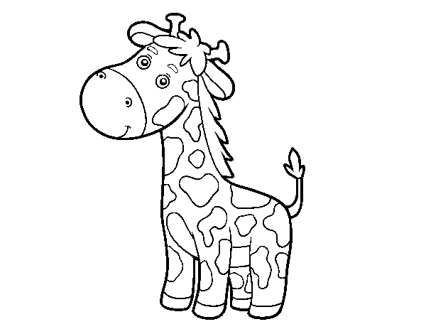 Dibuix de Una girafa per Pintar on-line