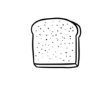 Dibuix de Una llesca de pa per pintar