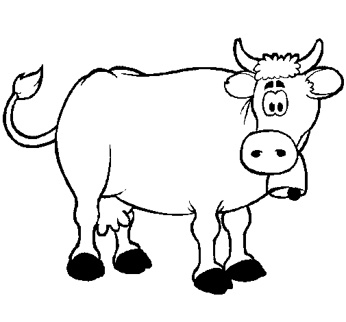 Dibuix de Vaca lletera per Pintar on-line