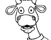 Dibujo de Vaca sorpresa