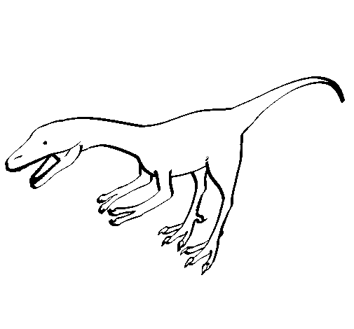 Dibuix de Velociraptor II  per Pintar on-line