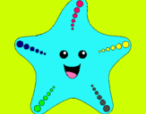 Dibuix Estrella de mar pintat per estrella
