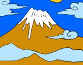 Dibuix Mont Fuji pintat per Ricard