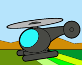 Dibuix Helicòpter petit  pintat per gisela