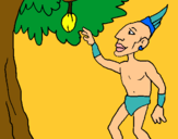 Dibuix Maya en un arbre fruiter pintat per Dibujos!!