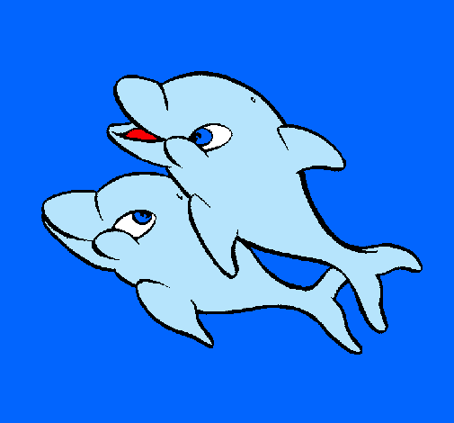 Dibuix de Dofins pintat per Usuari no registrat el dia 03 de Setembre del 2010