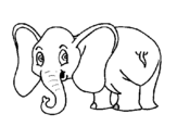 Dibuix Elefant petit pintat per 222