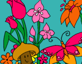 Dibuix Fauna i flora pintat per mariona barot musquera