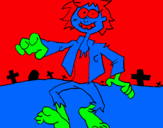 Dibuix Zombie pintat per joan schmit