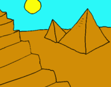 Dibuix Piràmides pintat per eloi