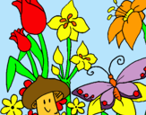 Dibuix Fauna i flora pintat per Anna