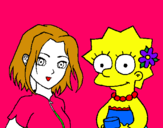 Dibuix Sakura i Lisa pintat per JANA