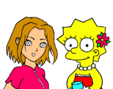 Dibuix Sakura i Lisa pintat per ana