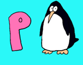 Dibuix Pingüi pintat per cristina sola