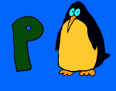 Dibuix Pingüi pintat per clara lopez