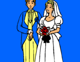Dibuix Marit i dona III pintat per ivette