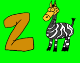 Dibuix Zebra pintat per iban 