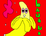 Dibuix Banana pintat per aina teva