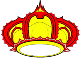 Dibuix Corona reial pintat per giovana e ana