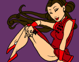 Dibuix Princesa ninja pintat per MIREIA