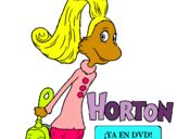 Dibuix Horton - Sally O'Maley pintat per ines