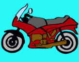Dibuix Motocicleta pintat per Marc