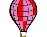 Dibuix Globus aerostàtic pintat per berta