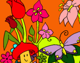 Dibuix Fauna i flora pintat per Nora