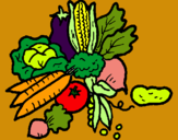 Dibuix verdures pintat per marta
