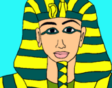 Dibuix Tutankamon pintat per anònim