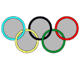 Dibuix Anelles dels jocs olímpics pintat per olim