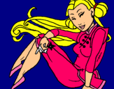 Dibuix Princesa ninja pintat per Llasmin
