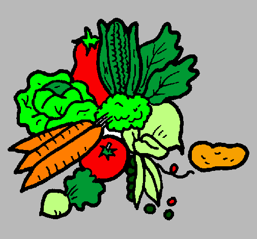 Dibuix verdures pintat per carles