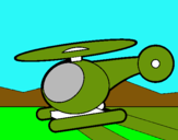Dibuix Helicòpter petit  pintat per carles