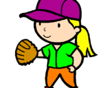 Dibuix Jugadora de beisbol  pintat per ANDREA RIALP