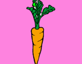 Dibuix pastanaga pintat per julia