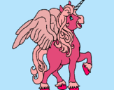 Dibuix Unicorn amb ales pintat per Eva