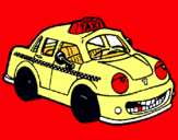 Dibuix Herbie taxista pintat per sergi jb