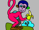 Dibuix Mono pintat per Aurea