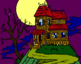 Dibuix Casa encantada pintat per apsara