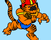 Dibuix Jugador tigre pintat per wail i sara