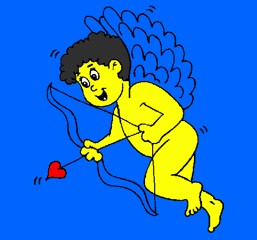 Cupido amb grans ales