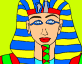 Dibuix Tutankamon pintat per marina