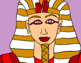 Dibuix Tutankamon pintat per carla