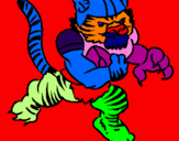 Dibuix Jugador tigre pintat per  joan