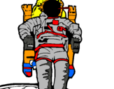 Dibuix Astronauta pintat per ALEX