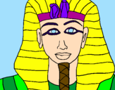 Dibuix Tutankamon pintat per JANET